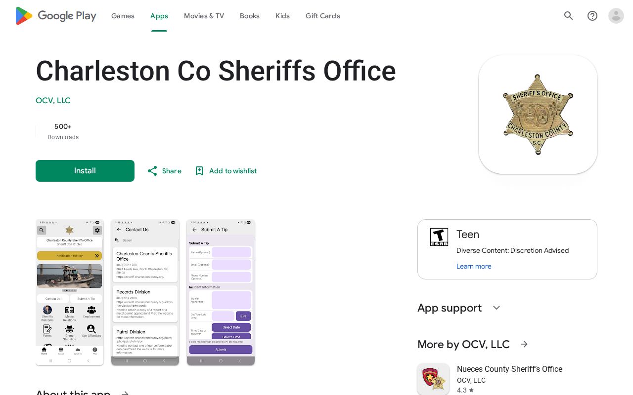 Sheriff Al Cannon Detention Center release search in the Charleston County sheriff app